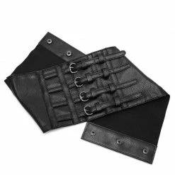 Kinky Cloth Goth Corset Belt Lace Up Faux Leather