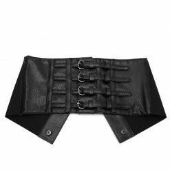 Kinky Cloth Goth Corset Belt Lace Up Faux Leather