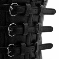 Kinky Cloth Goth Corset Belt Lace Up Faux Leather