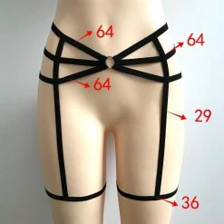 Kinky Cloth Goth Leg Garters 7 Kinky Cloth Goth Leg Garters