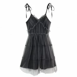 Kinky Cloth Goth Mesh Patchwork Dress