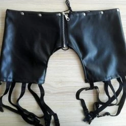 Kinky Cloth Goth Wedding Suspender Garter Stocking