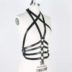 Kinky Cloth Gothic Bust Cincher Harness Belt