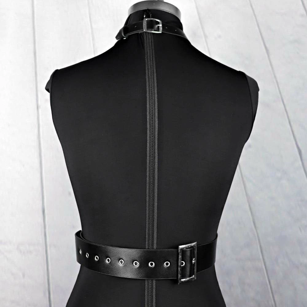 Kinky Cloth Gothic Harness Body Bondage Belt 7 Kinky Cloth Gothic Harness Body Bondage Belt