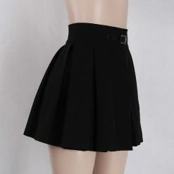 Kinky Cloth Gothic High Waist Pleated Skirt