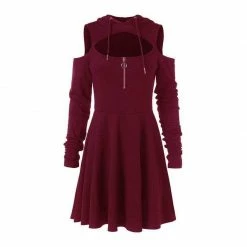 Kinky Cloth Gothic Hooded Dress