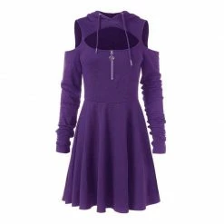 Kinky Cloth Gothic Hooded Dress