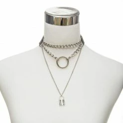 Kinky Cloth Gothic Lock Chain Collar