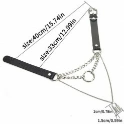 Kinky Cloth Gothic Lock Chain Collar