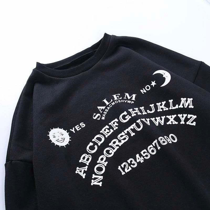 Kinky Cloth Gothic Ouija Oversized Long Sweater 6 Kinky Cloth Gothic Ouija Oversized Long Sweater