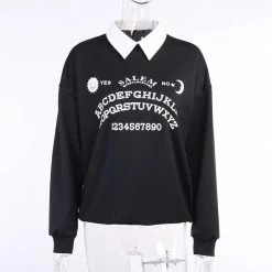 Kinky Cloth Gothic Ouija Oversized Long Sweater 10 Kinky Cloth Gothic Ouija Oversized Long Sweater