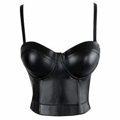 Kinky Cloth Gothic Push Up Bra Crop Top