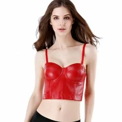 Kinky Cloth Gothic Push Up Bra Crop Top