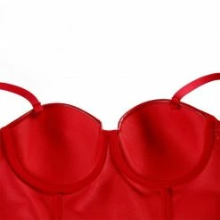 Kinky Cloth Gothic Push Up Bra Crop Top