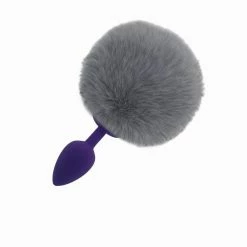 Kinky Cloth Cosplay Gray Rabbit Tail Plug