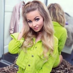 Kinky Cloth Green Corduroy Cropped Jackets