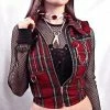 Kinky Cloth Grunge Punk Plaid Top