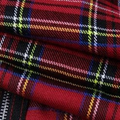 Kinky Cloth Grunge Punk Plaid Top