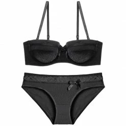 Kinky Cloth Half Cup Lace Seamless Lingerie Set Lingerie & Panties