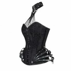 Kinky Cloth BDSM Halter Steel Boned Corset