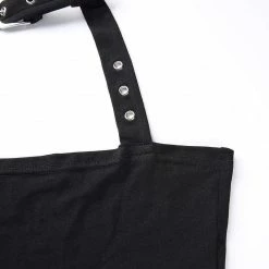 Kinky Cloth BDSM Halter Tank Adjustable Strap Top 17 Kinky Cloth BDSM Halter Tank Adjustable Strap Top