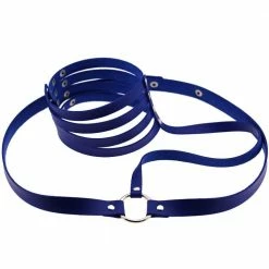 Kinky Cloth Halter Throat Harness