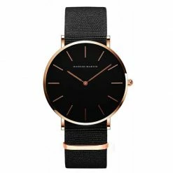 Kinky Cloth Watches Hannah Martin Black Nylon Strap Watch