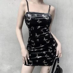 Kinky Cloth Goth Butterfly Print Dress
