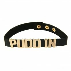 Kinky Cloth Harley Quinn Puddin' Leather Choker DDLG - Daddy / Little