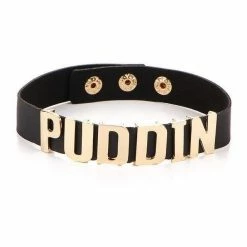 Kinky Cloth Harley Quinn Puddin' Leather Choker DDLG - Daddy / Little
