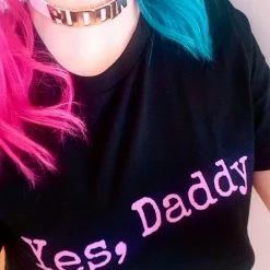 Kinky Cloth Harley Quinn Puddin' Leather Choker DDLG - Daddy / Little