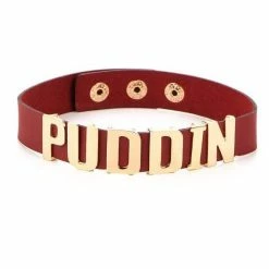 Kinky Cloth Harley Quinn Puddin' Leather Choker DDLG - Daddy / Little