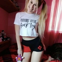 Kinky Cloth Cosplay Harley Quinn Puddin's Little Fuck Toy Top