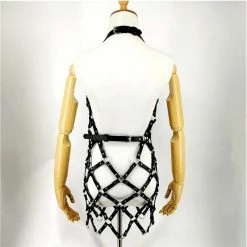 Kinky Cloth Harness Ring Dress BDSM