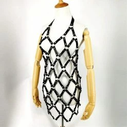 Kinky Cloth Harness Ring Dress BDSM