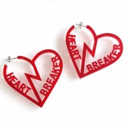 Kinky Cloth DDLG - Daddy / Little Heart Breaker Earrings