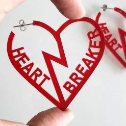 Kinky Cloth DDLG - Daddy / Little Heart Breaker Earrings