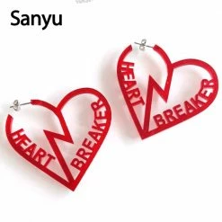 Kinky Cloth DDLG - Daddy / Little Heart Breaker Earrings