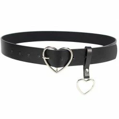 Kinky Cloth Dresses Heart Buckle Belt