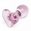 Kinky Cloth Heart Crystal Glass Anal Plug Anal Toys