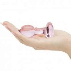 Kinky Cloth Heart Crystal Glass Anal Plug Anal Toys