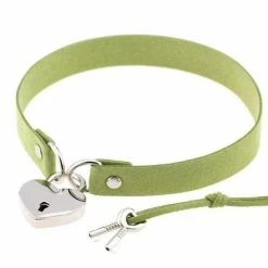 Kinky Cloth ABDL - Adult Baby Heart Lock Collar With Key