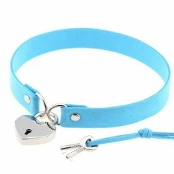 Kinky Cloth ABDL - Adult Baby Heart Lock Collar With Key 35 Kinky Cloth ABDL - Adult Baby Heart Lock Collar With Key