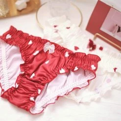 Kinky Cloth Cosplay Heart Print Lolita Panties