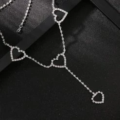 Kinky Cloth Raves & Festivals Heart Rhinestone Waist Chain