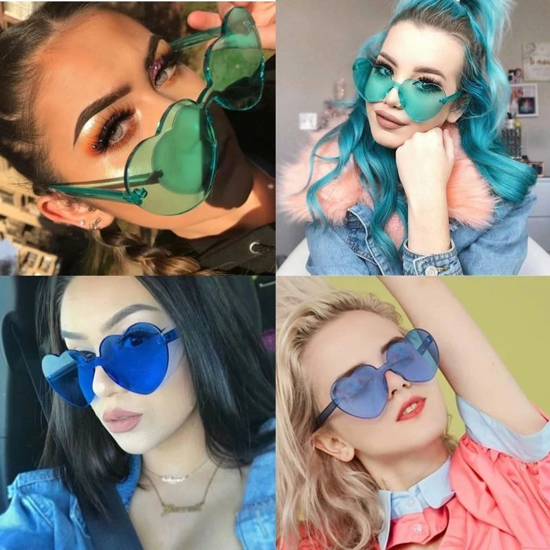 Kinky Cloth Kawaii Heart Sunglasses 2 Kinky Cloth Kawaii Heart Sunglasses