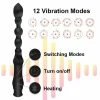 Kinky Cloth Heating Butt Vibrator Beads Dildo Wand