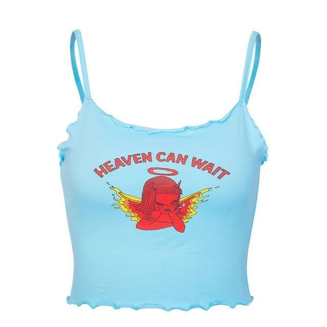 Kinky Cloth DDLG - Daddy / Little Heaven Can Wait Cami Crop Top 1 Kinky Cloth DDLG - Daddy / Little Heaven Can Wait Cami Crop Top