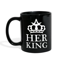 SPOD Gifts Her King Black Mug