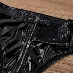 Kinky Cloth High Cut Zippered Belt Bottoms Punk